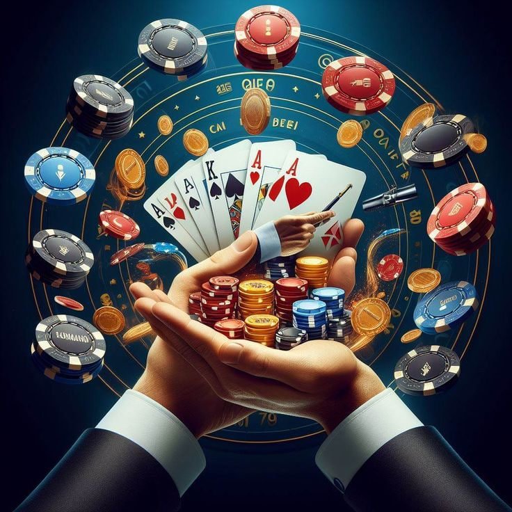 Casino Hold'em hand progression from ante through river on jewel4d login live table